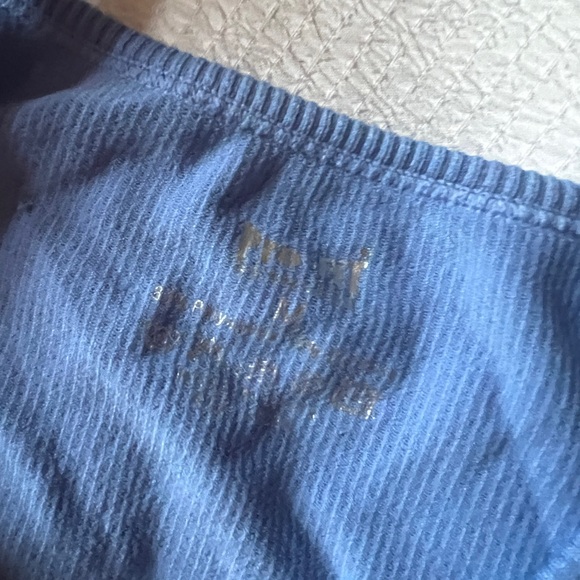 BLUE CROPPED SPORTS BRA TANK - Picture 3 of 3